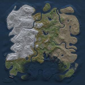 Thumbnail Rust Map: Procedural Map, Size: 4500, Seed: 1311679902, 16 Monuments