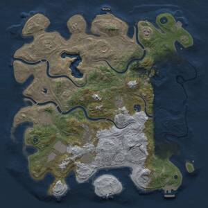 Thumbnail Rust Map: Procedural Map, Size: 4250, Seed: 522659366, 17 Monuments