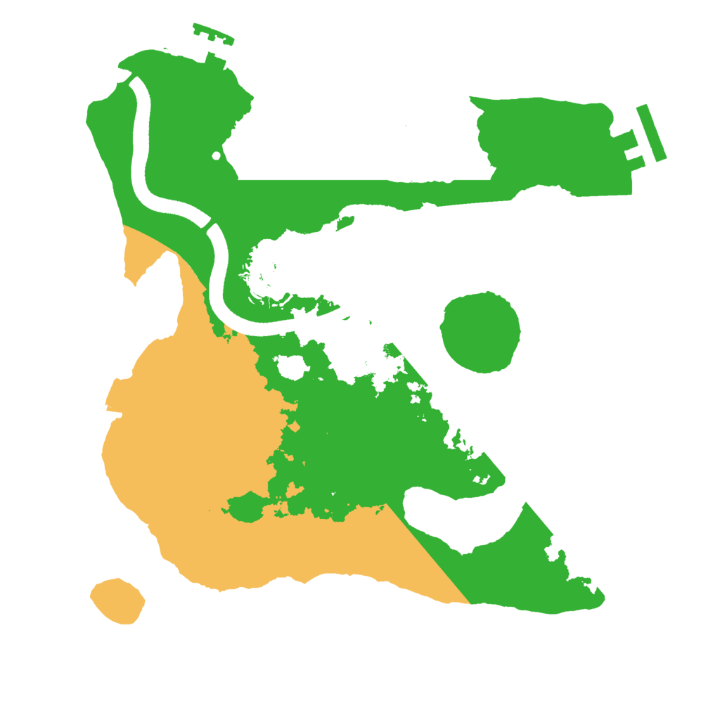 Biome Rust Map: Procedural Map, Size: 2500, Seed: 1386408760