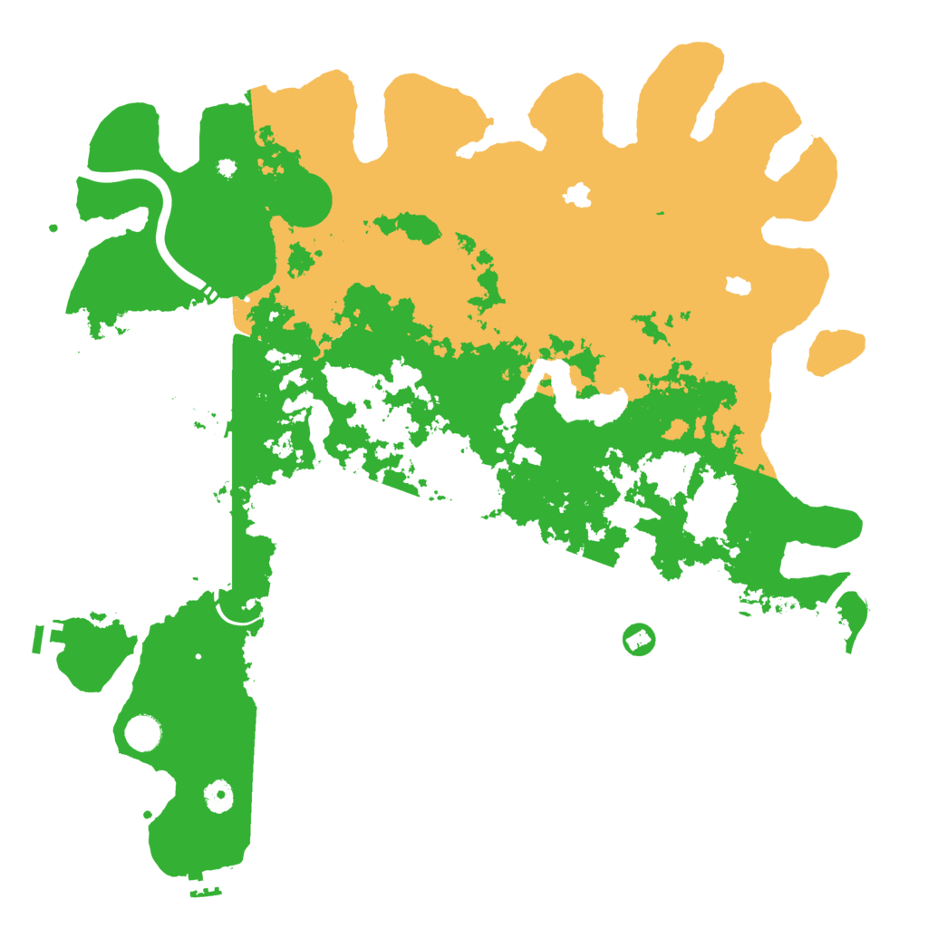 Biome Rust Map: Procedural Map, Size: 4500, Seed: 27126