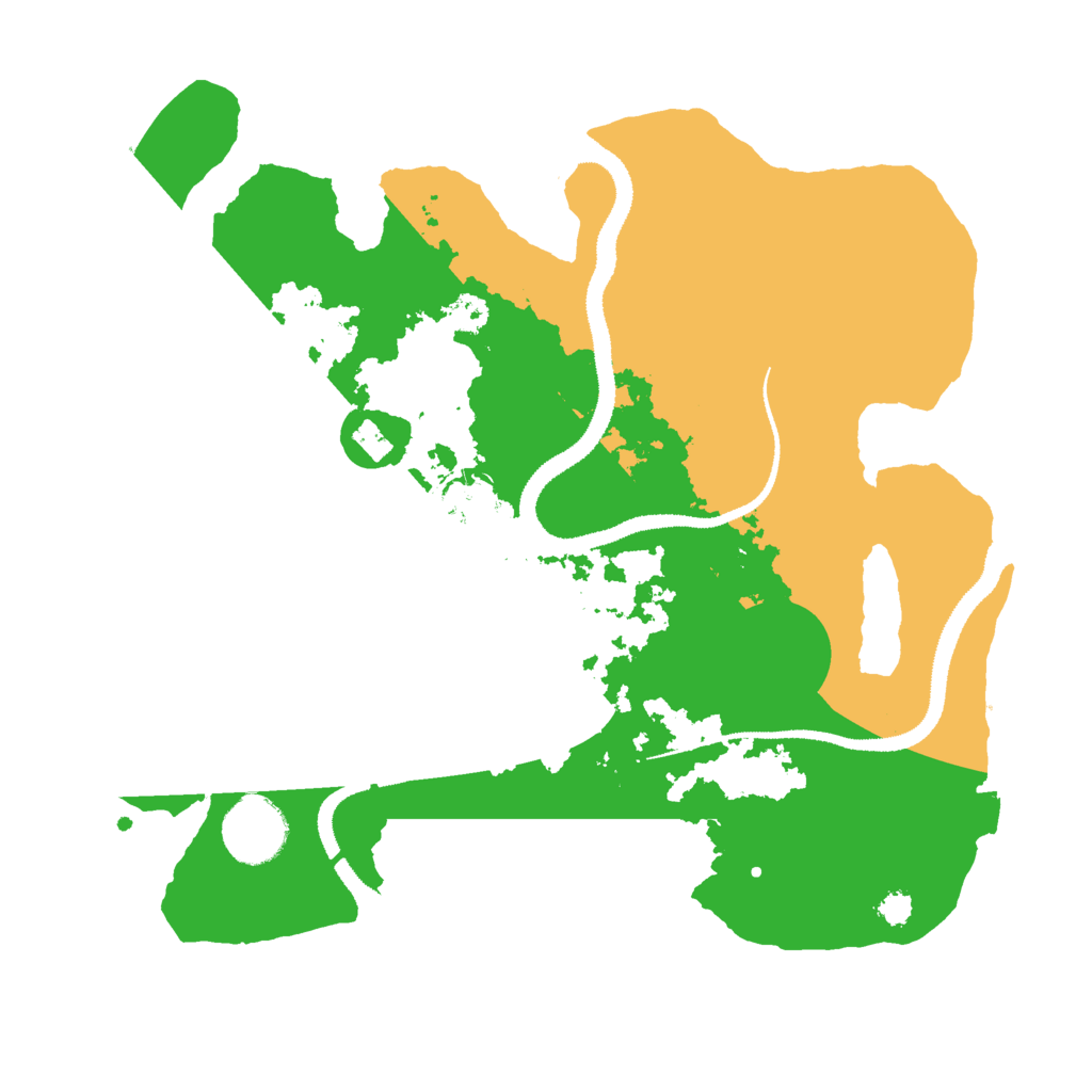Biome Rust Map: Procedural Map, Size: 3000, Seed: 23611