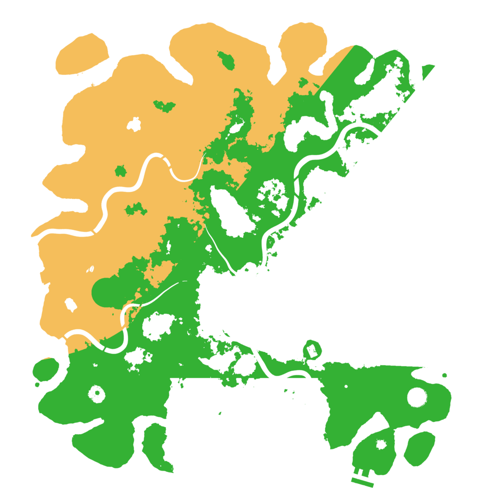 Biome Rust Map: Procedural Map, Size: 4500, Seed: 305001486