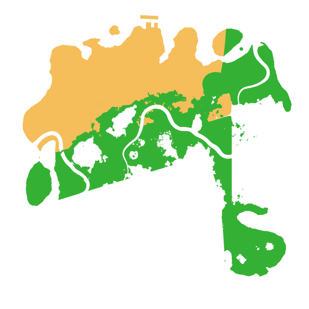 Biome Rust Map: Procedural Map, Size: 3500, Seed: 2024661118