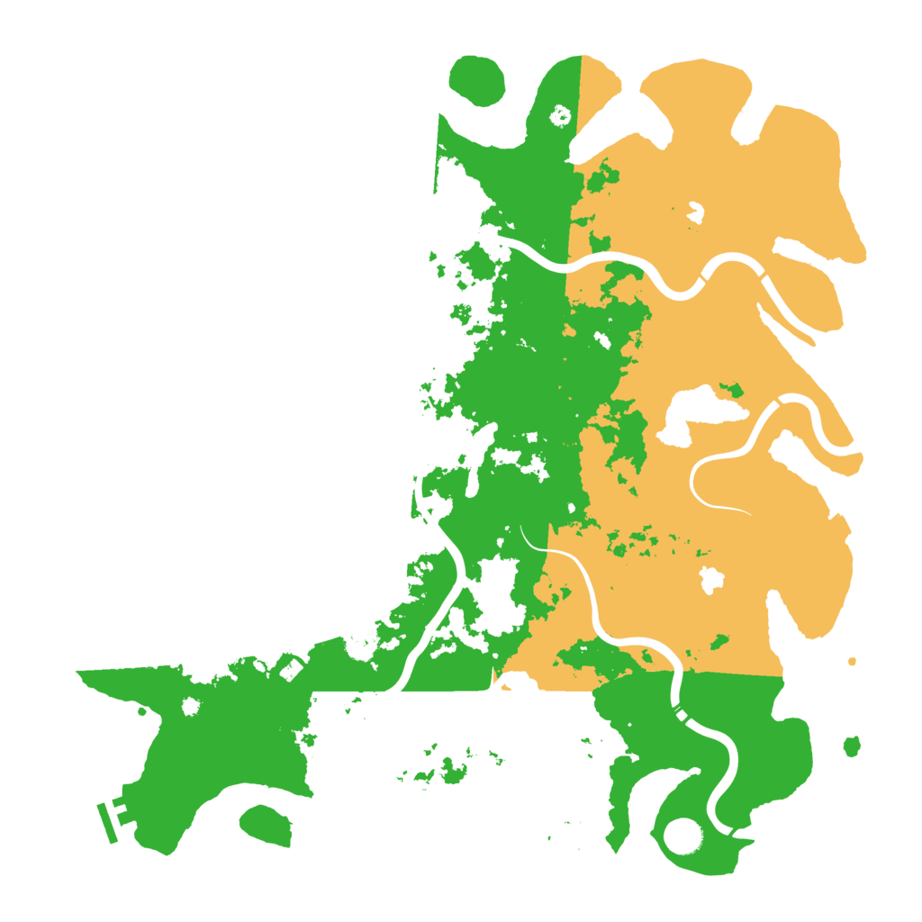 Biome Rust Map: Procedural Map, Size: 4500, Seed: 775035077