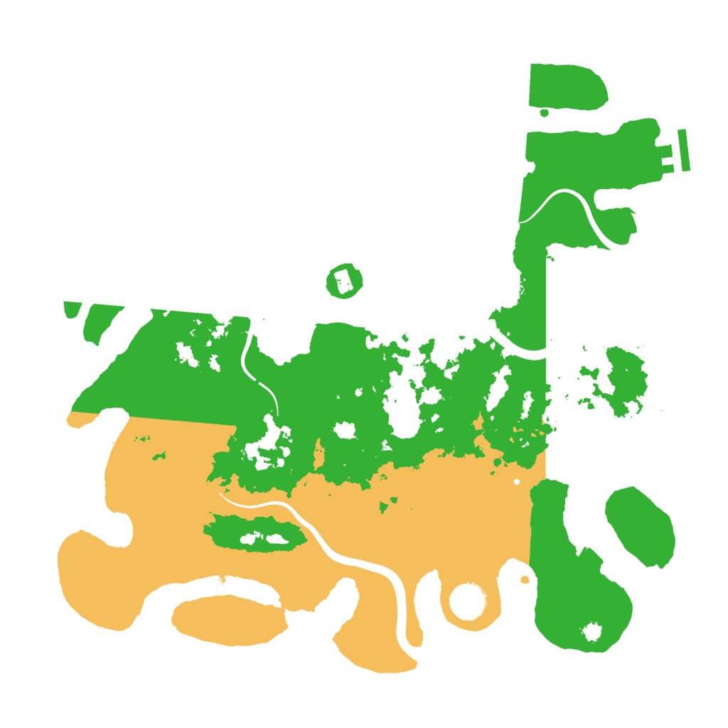 Biome Rust Map: Procedural Map, Size: 3500, Seed: 292929