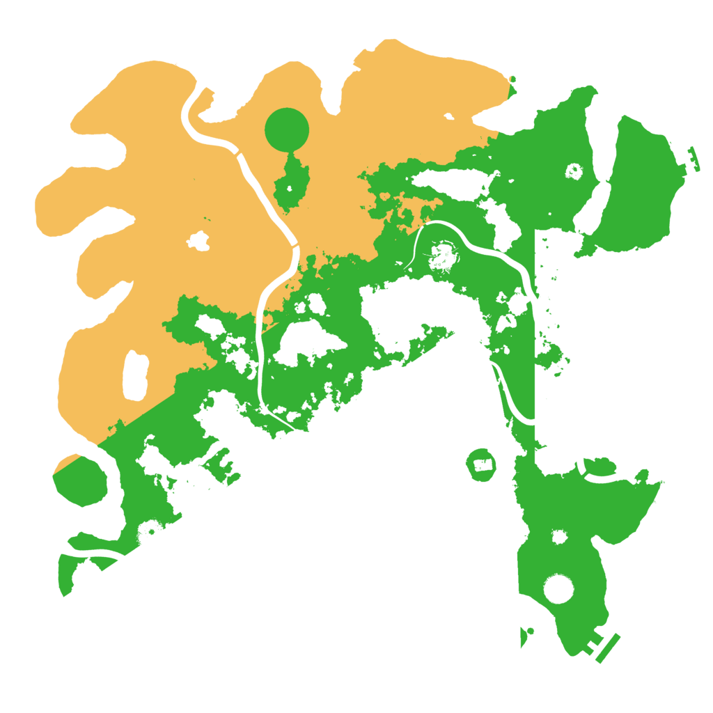 Biome Rust Map: Procedural Map, Size: 4250, Seed: 395807240