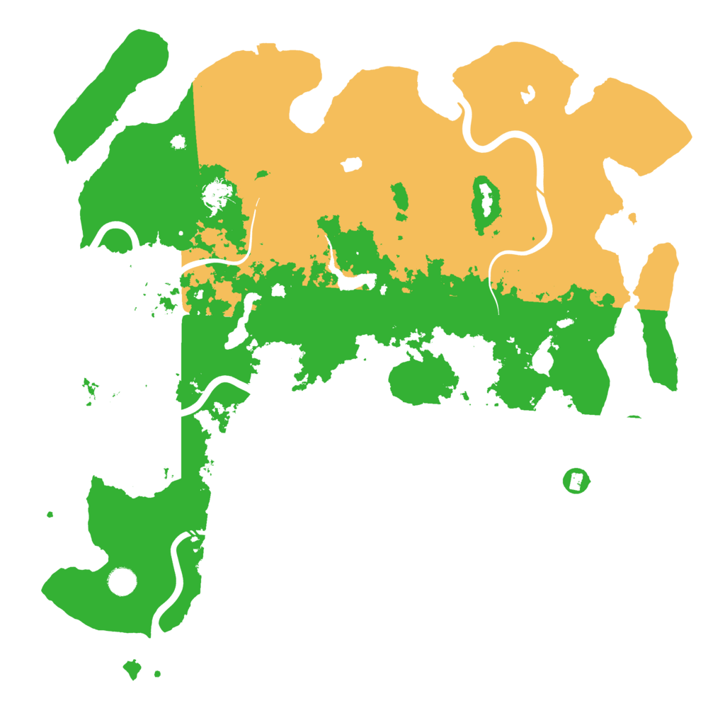 Biome Rust Map: Procedural Map, Size: 4500, Seed: 640015661