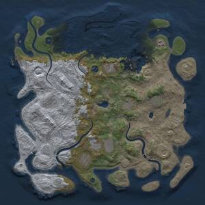 Thumbnail Rust Map: Procedural Map, Size: 4250, Seed: 698872830, 16 Monuments