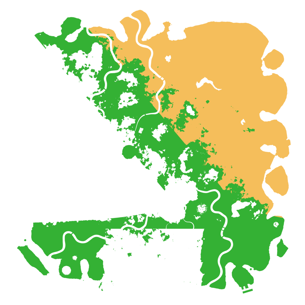 Biome Rust Map: Procedural Map, Size: 6000, Seed: 989604708