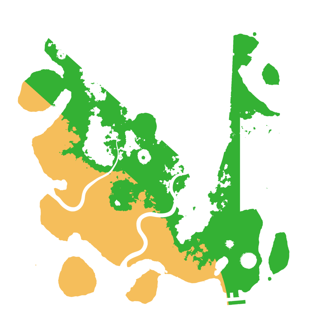 Biome Rust Map: Procedural Map, Size: 3500, Seed: 8652534