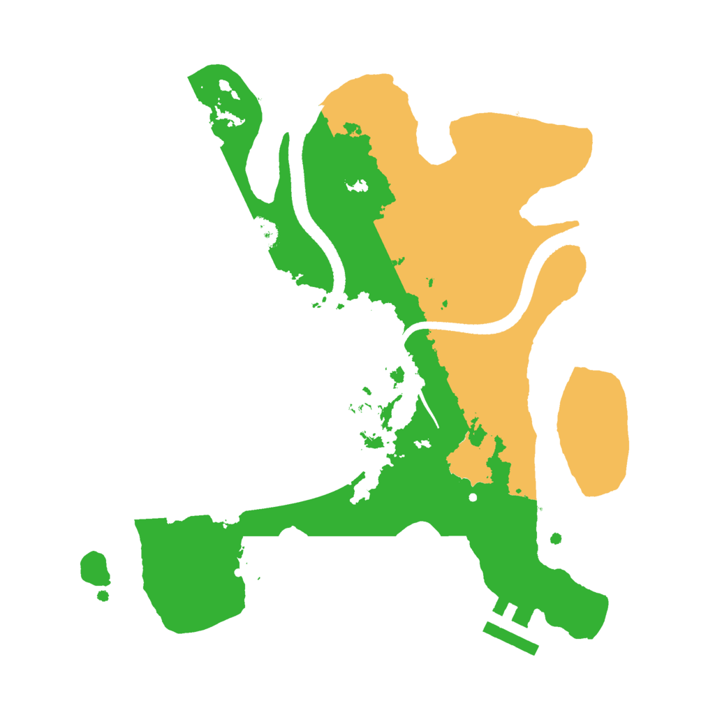 Biome Rust Map: Procedural Map, Size: 2520, Seed: 1289664214