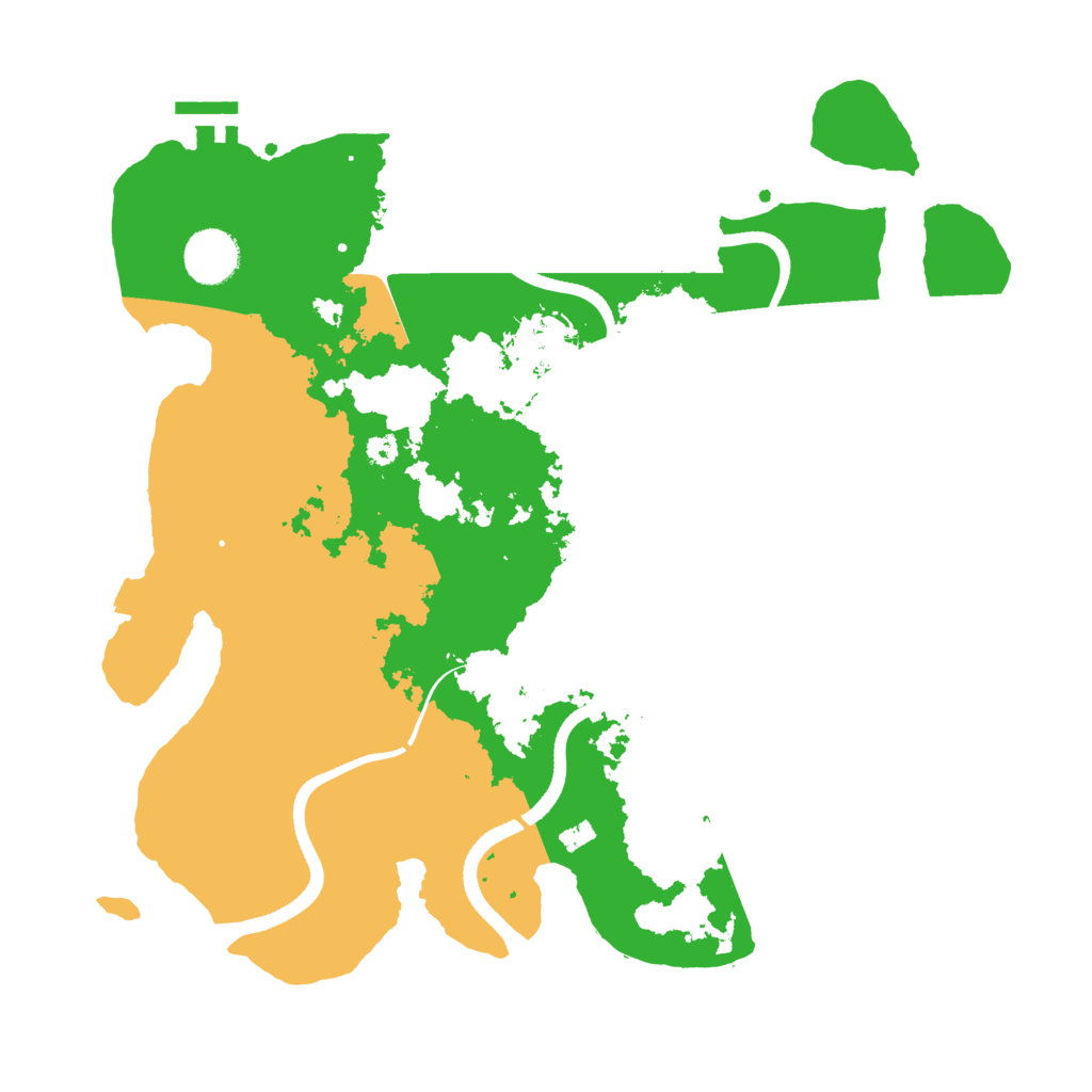 Biome Rust Map: Procedural Map, Size: 3500, Seed: 869188