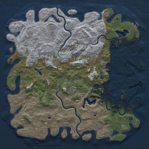 Thumbnail Rust Map: Procedural Map, Size: 6000, Seed: 1662797690, 16 Monuments