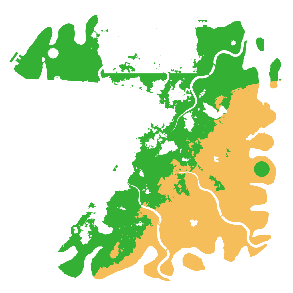 Biome Rust Map: Procedural Map, Size: 5000, Seed: 12342412