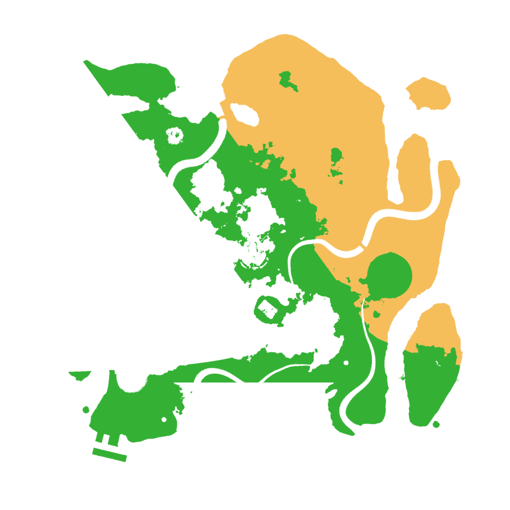 Biome Rust Map: Procedural Map, Size: 3000, Seed: 967956825