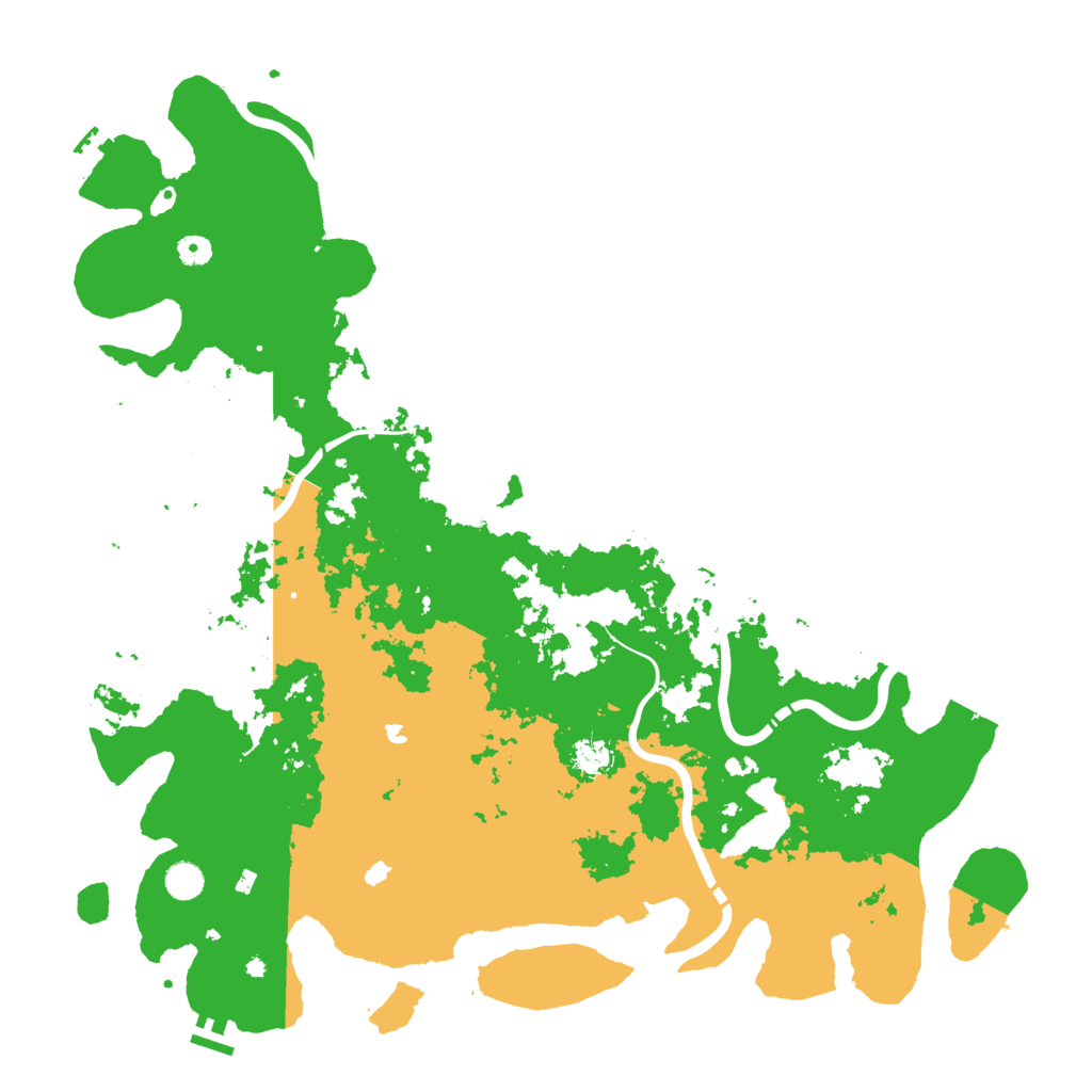 Biome Rust Map: Procedural Map, Size: 5000, Seed: 1961538619
