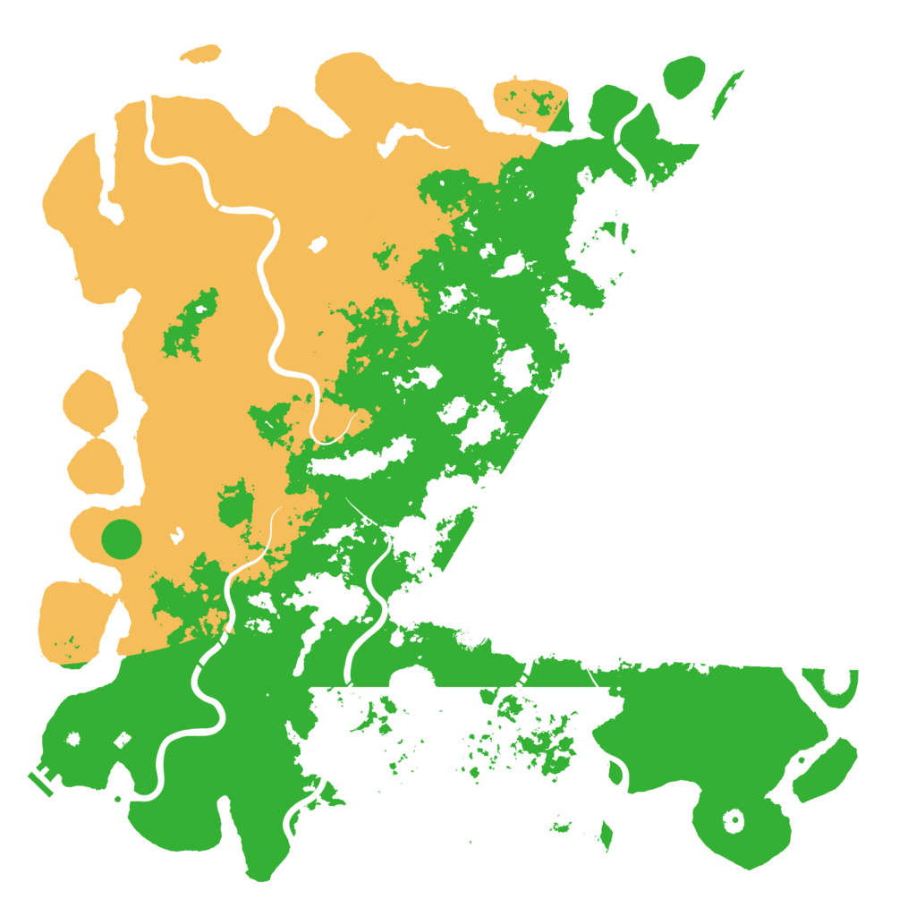 Biome Rust Map: Procedural Map, Size: 6000, Seed: 30051092