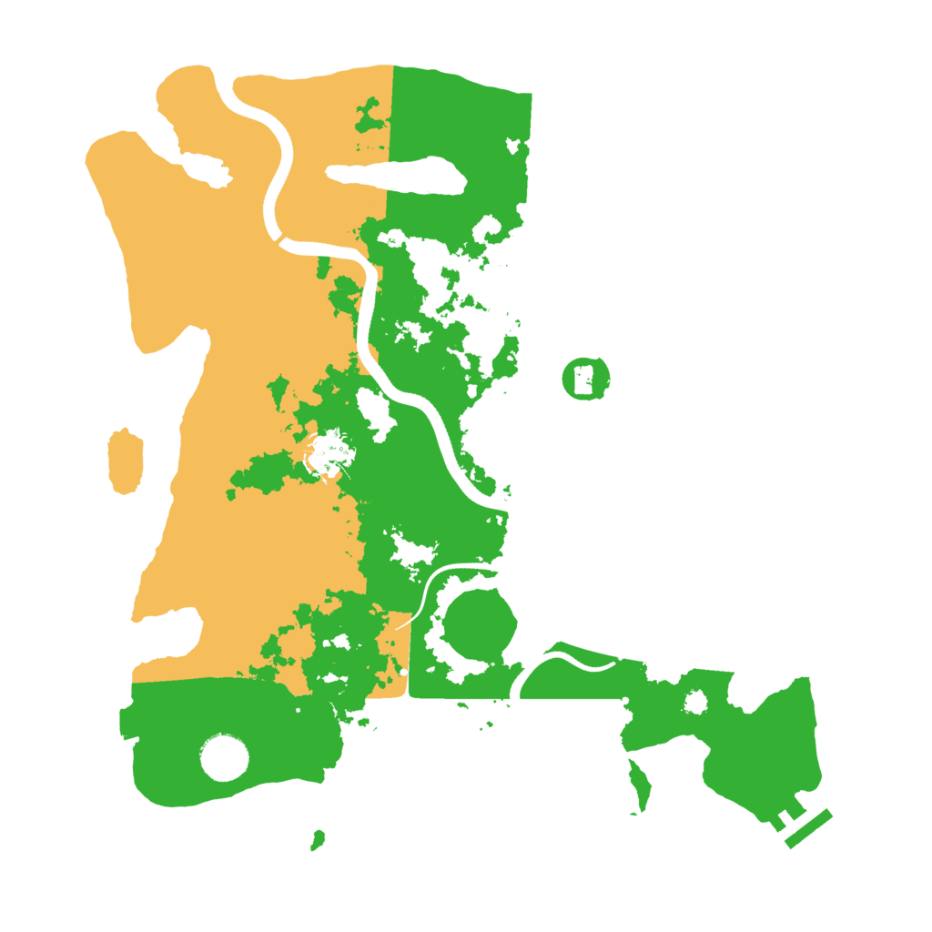 Biome Rust Map: Procedural Map, Size: 3500, Seed: 351588059