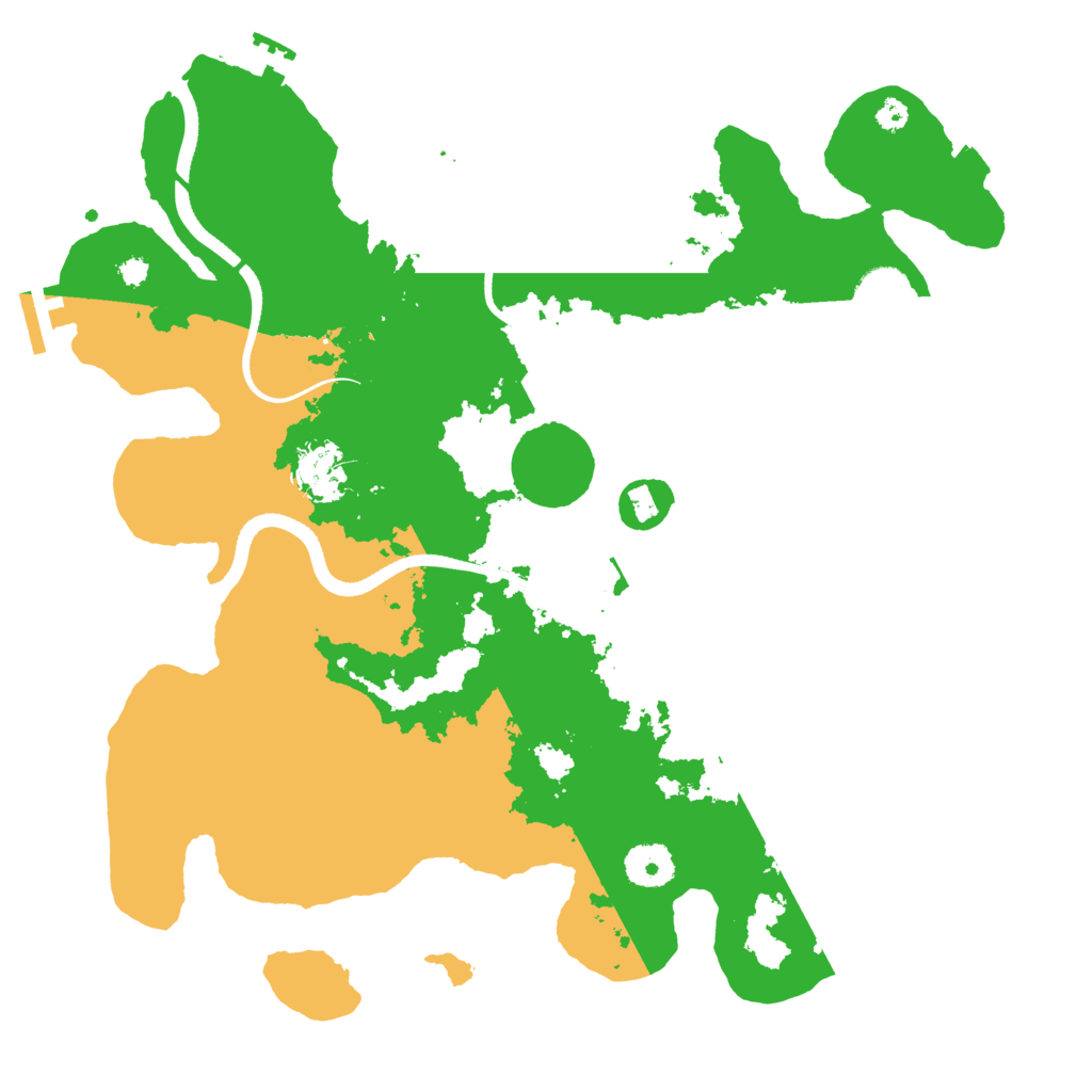 Biome Rust Map: Procedural Map, Size: 3500, Seed: 725525295