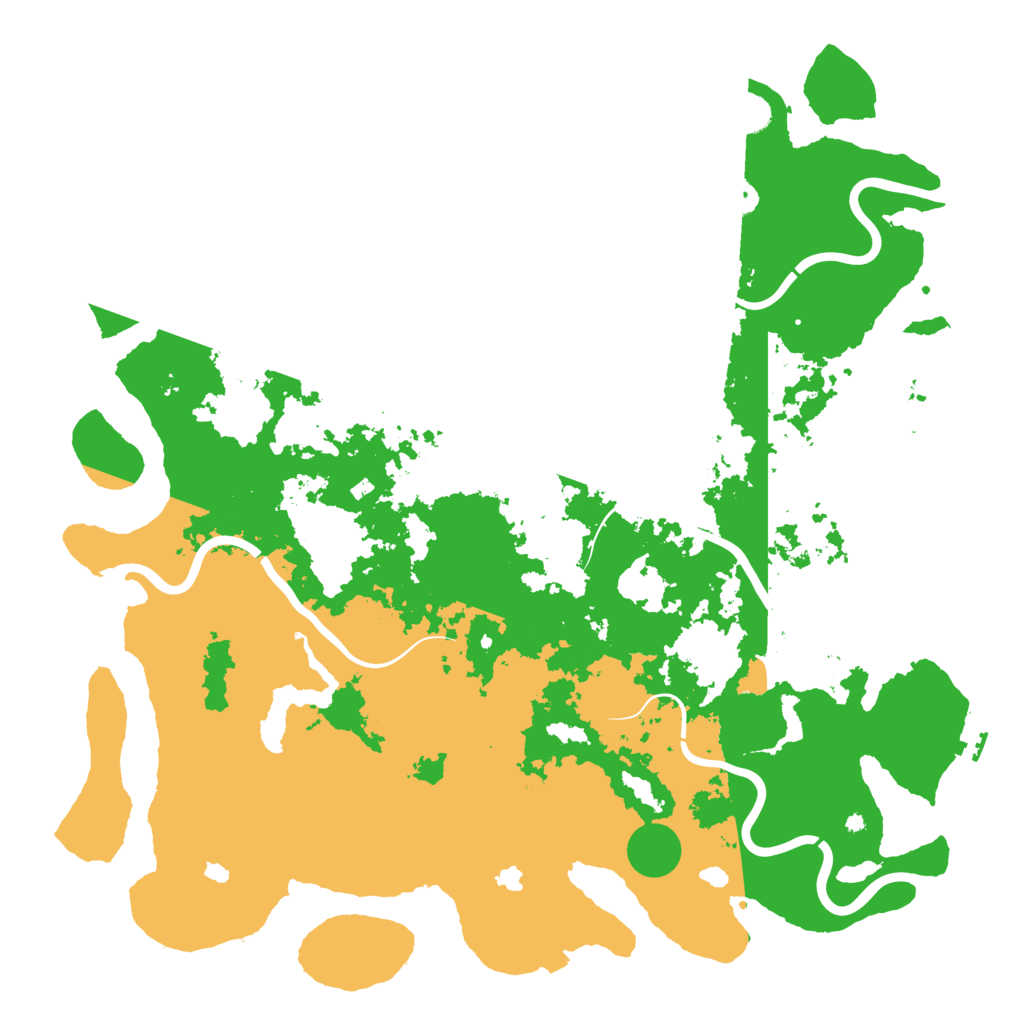 Biome Rust Map: Procedural Map, Size: 5000, Seed: 288799522