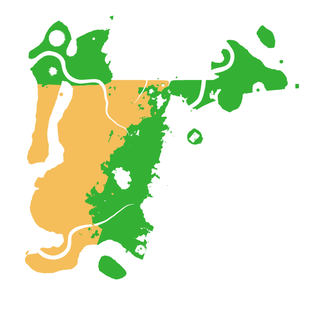 Biome Rust Map: Procedural Map, Size: 3500, Seed: 65465