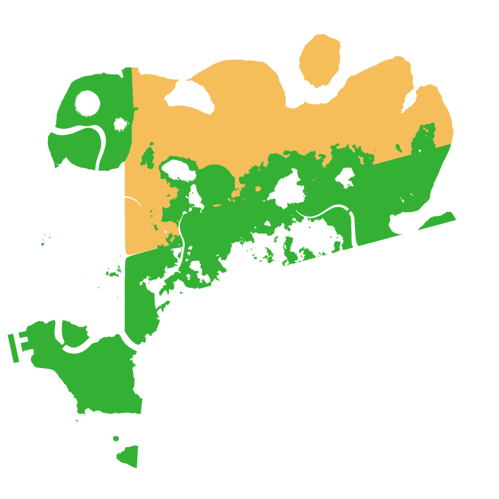 Biome Rust Map: Procedural Map, Size: 3500, Seed: 282901880