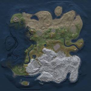Thumbnail Rust Map: Procedural Map, Size: 3500, Seed: 282901880, 15 Monuments