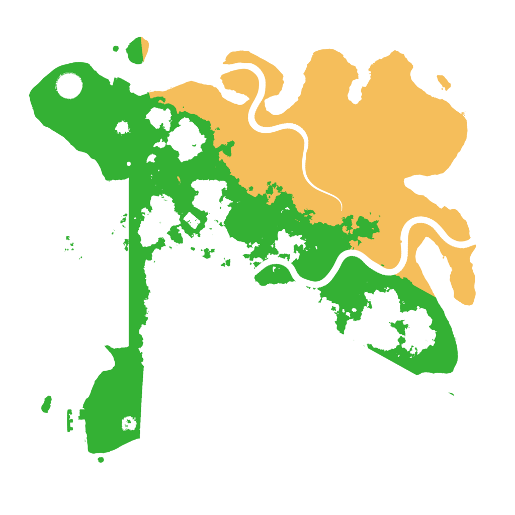 Biome Rust Map: Procedural Map, Size: 3500, Seed: 468100768