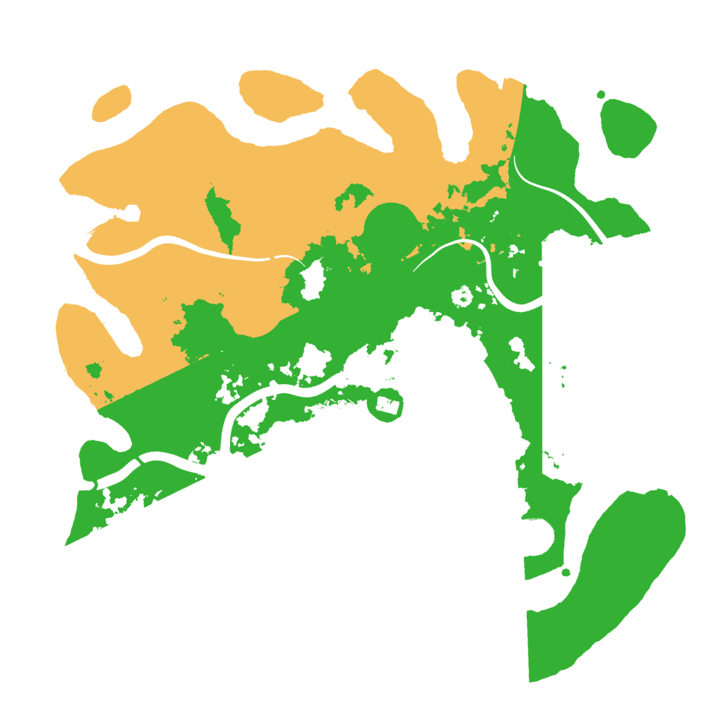 Biome Rust Map: Procedural Map, Size: 3500, Seed: 26010121