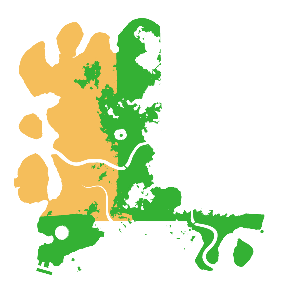 Biome Rust Map: Procedural Map, Size: 3750, Seed: 3366