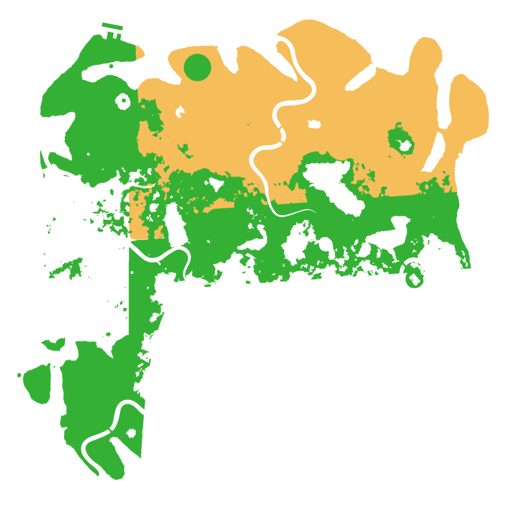 Biome Rust Map: Procedural Map, Size: 5000, Seed: 962433396