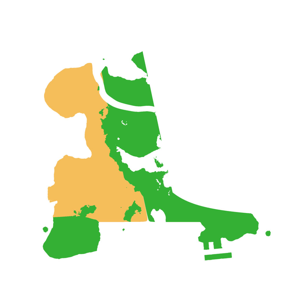 Biome Rust Map: Procedural Map, Size: 2200, Seed: 1028007333