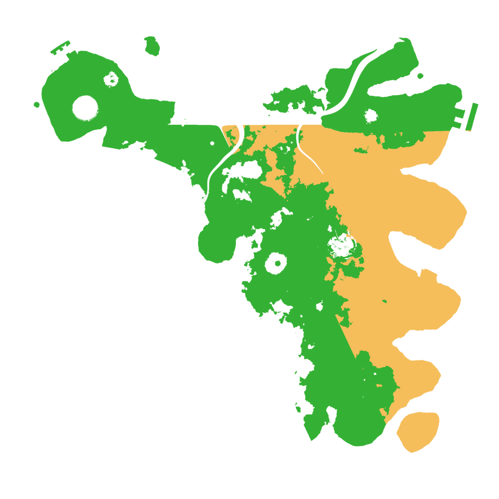 Biome Rust Map: Procedural Map, Size: 3500, Seed: 964169145