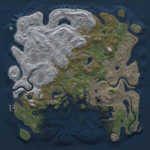 Thumbnail Rust Map: Procedural Map, Size: 4500, Seed: 1567103112, 15 Monuments