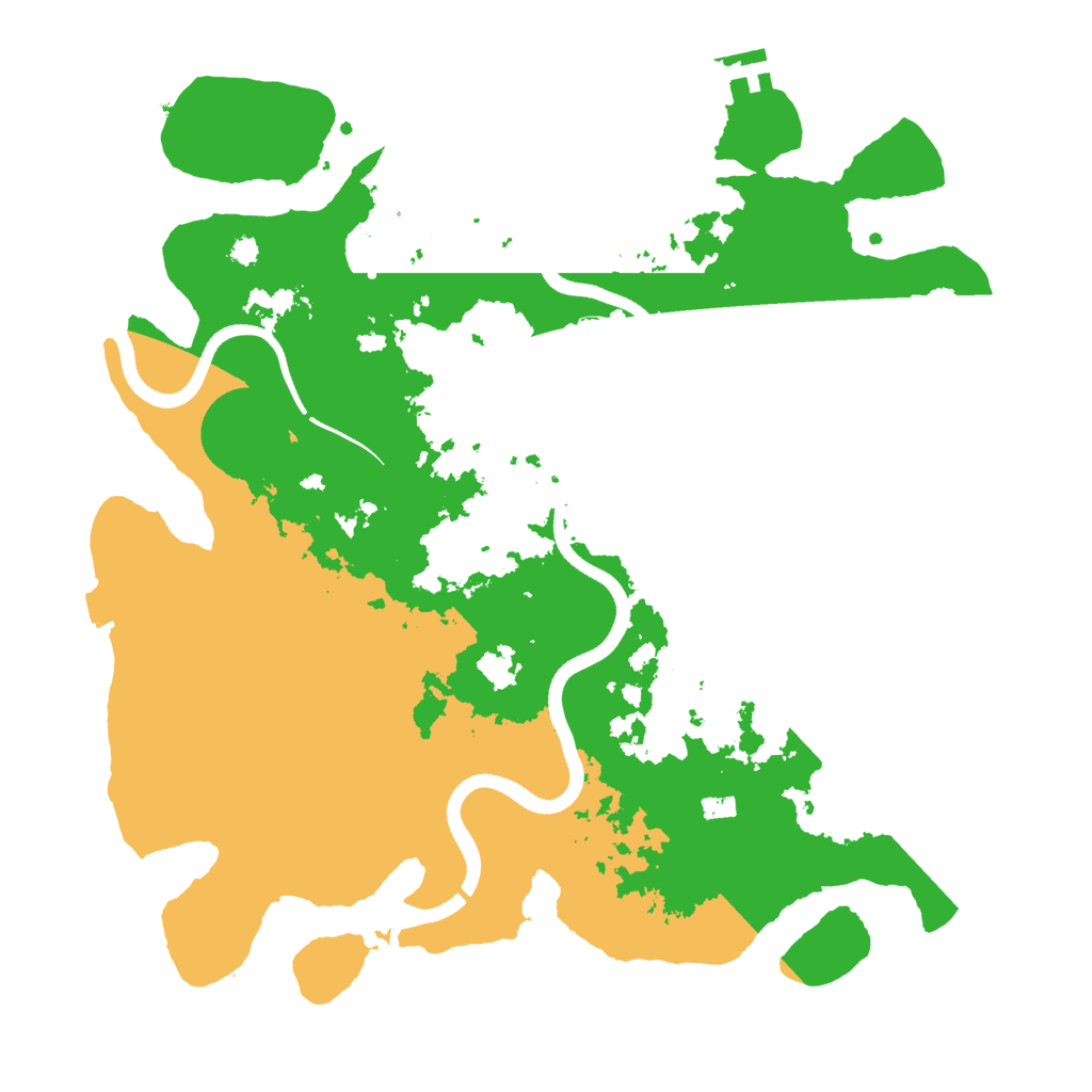Biome Rust Map: Procedural Map, Size: 3500, Seed: 204902285