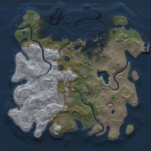 Thumbnail Rust Map: Procedural Map, Size: 4250, Seed: 1317105111, 16 Monuments