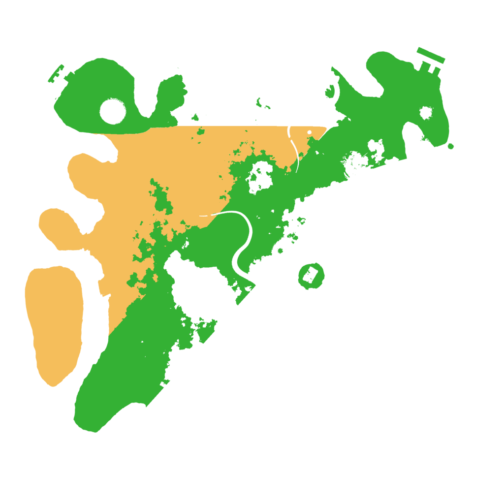 Biome Rust Map: Procedural Map, Size: 3500, Seed: 76665418
