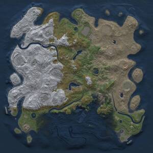 Thumbnail Rust Map: Procedural Map, Size: 4500, Seed: 334178979, 17 Monuments
