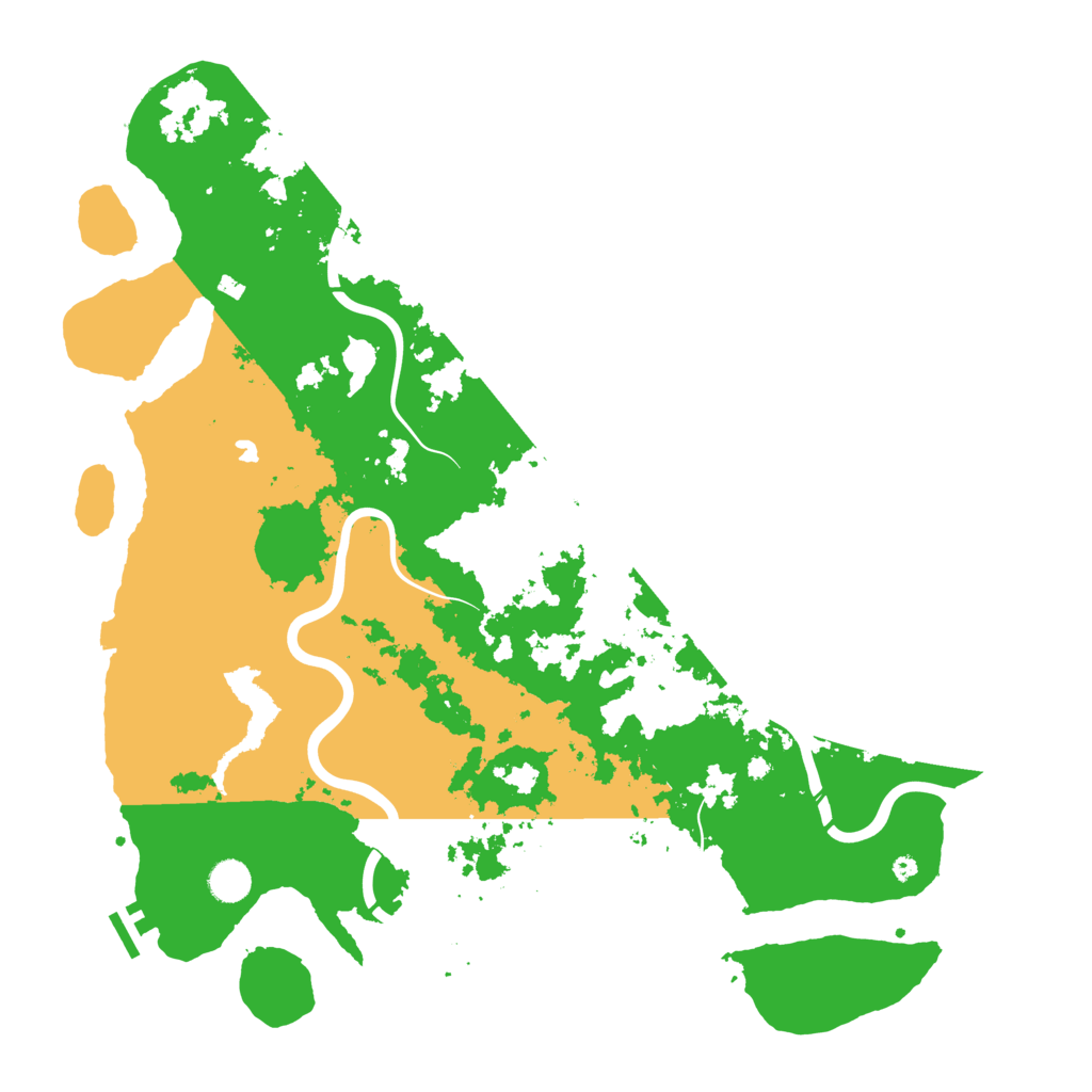 Biome Rust Map: Procedural Map, Size: 4500, Seed: 299231665