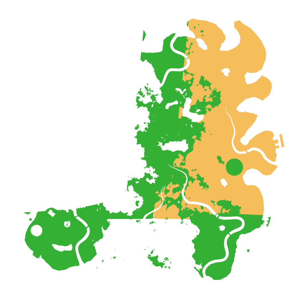 Biome Rust Map: Procedural Map, Size: 4500, Seed: 91675139