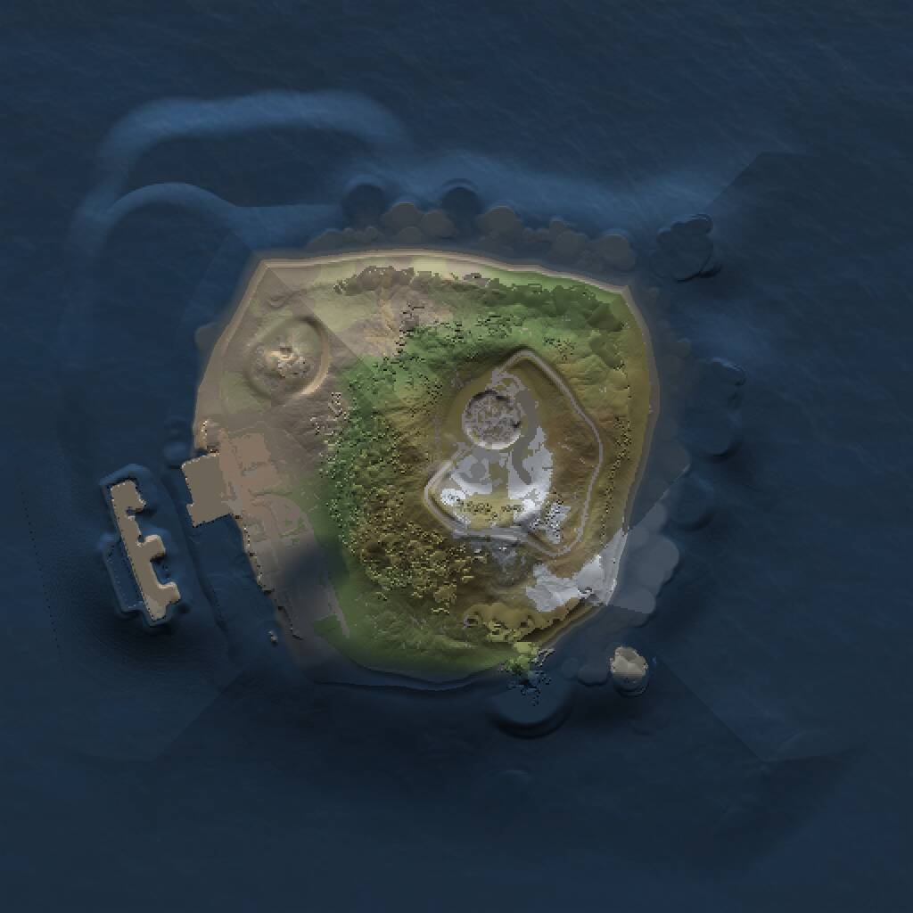 Rust Map: Procedural Map, Size: 1000, Seed: 1310099587, 3 Monuments