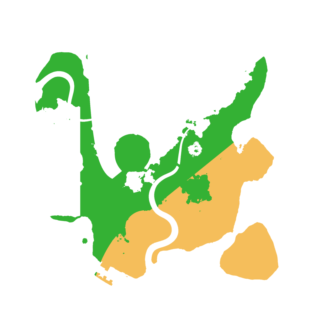 Biome Rust Map: Procedural Map, Size: 2400, Seed: 1548671993