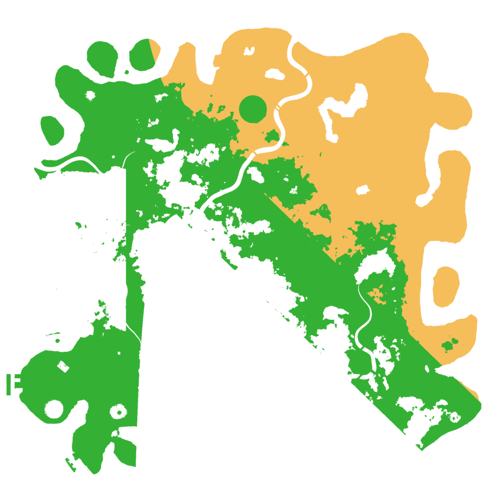 Biome Rust Map: Procedural Map, Size: 4800, Seed: 543625