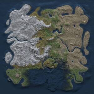 Thumbnail Rust Map: Procedural Map, Size: 5000, Seed: 2032373204, 16 Monuments