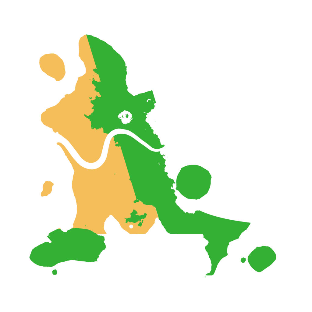 Biome Rust Map: Procedural Map, Size: 2400, Seed: 646852