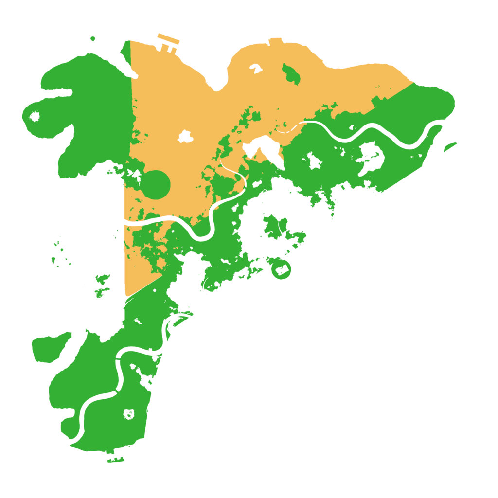 Biome Rust Map: Procedural Map, Size: 4500, Seed: 729530338