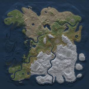 Thumbnail Rust Map: Procedural Map, Size: 4500, Seed: 729530338, 15 Monuments