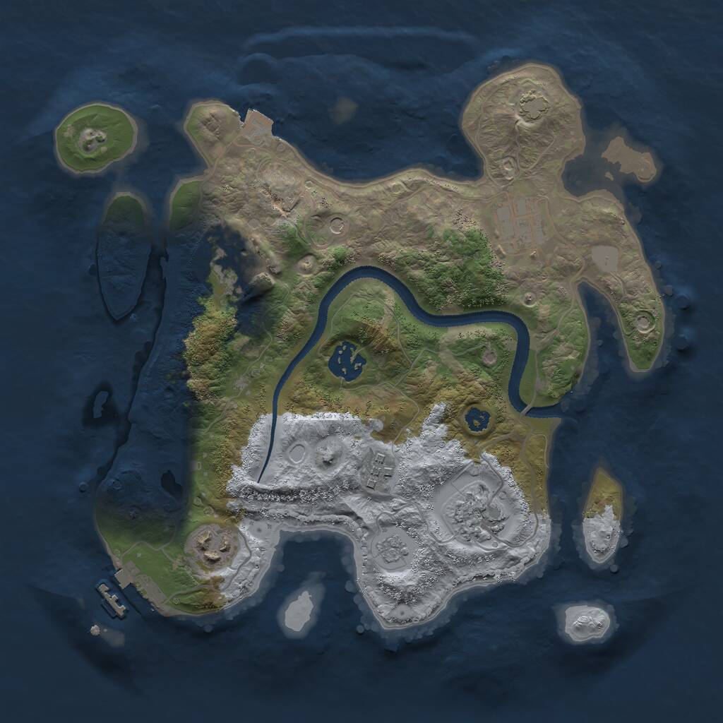Rust Map: Procedural Map, Size: 3000, Seed: 167604521, 11 Monuments