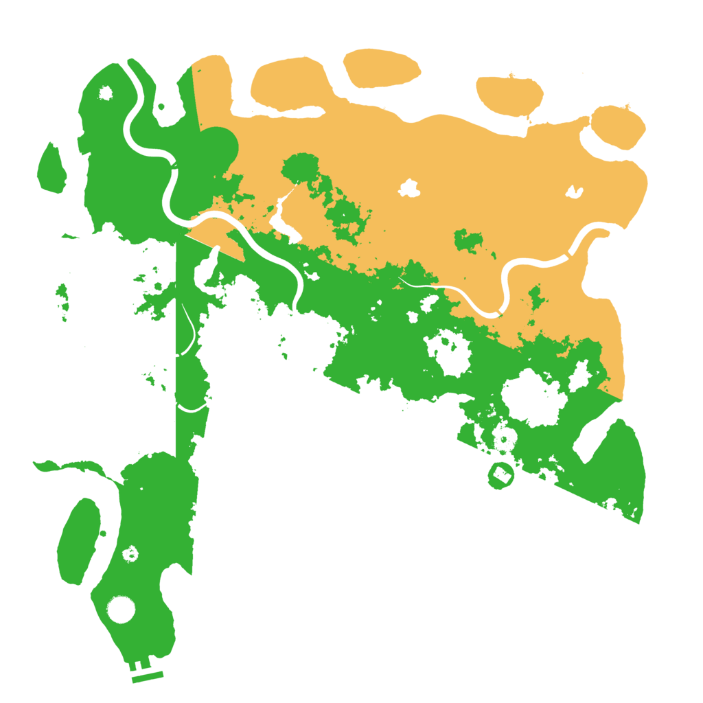 Biome Rust Map: Procedural Map, Size: 4500, Seed: 517547043