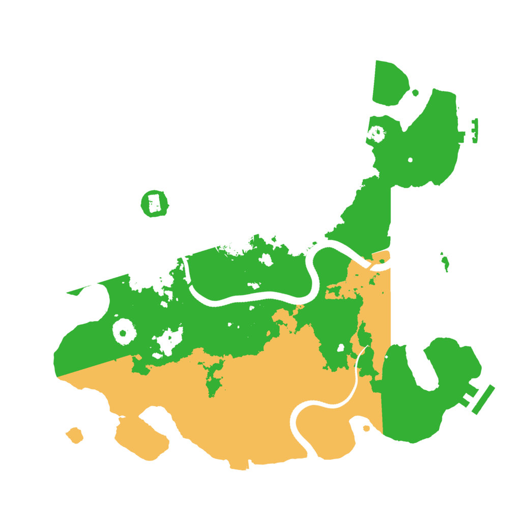 Biome Rust Map: Procedural Map, Size: 3200, Seed: 51595227